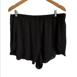 Victoria’s Secrets Black satin pajama shorts size XL NWOT